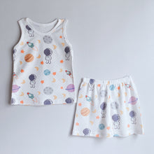 Load image into Gallery viewer, Space Premium Presko Sando & Shorts Set Unisex (6mo - 7yo)
