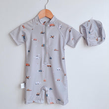 Load image into Gallery viewer, Vehicle Full Body Swimsuit (1-7 yo)