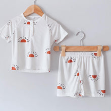 Load image into Gallery viewer, Neutral Top & Shorts Set Unisex (1-7 yo)