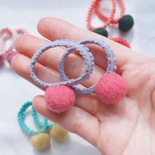 Load image into Gallery viewer, 2-Pack Pompom Hair Ties
