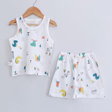 Load image into Gallery viewer, Pre-Order Dino Castle Presko Sando & Shorts Unisex (6mo - 6yo)