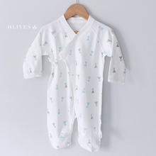 Load image into Gallery viewer, Blue or Prink Boho Buttoned Baby Suit (6-24 mo)
