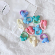 Load image into Gallery viewer, 10-Pack Button Marshmallow Hair Ties