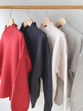 Load image into Gallery viewer, HIGH NECK SWEATER UNISEX (Black 6 mo)