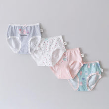 Load image into Gallery viewer, NEW 4-Pack Bunny, Fruits or Dolphin Girls' Briefs (2-14 yo)