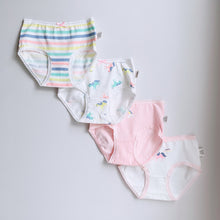 Load image into Gallery viewer, 4-Pack Printed Colored Girls' Briefs (2-14 yo)