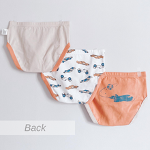 Load image into Gallery viewer, 2023 3-PACK Little Tiger, Aircraft and Road Trip Boys Briefs (2-14 yo)