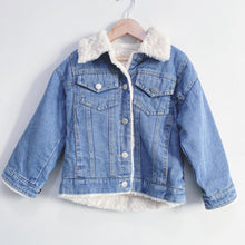 Load image into Gallery viewer, Denim Fleece Jacket (3 - 13 yo)