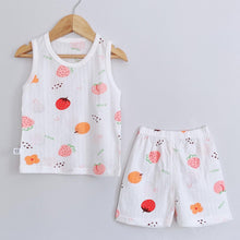 Load image into Gallery viewer, Strawberries & Peaches Presko Sando & Shorts Unisex (6mo - 9yo)