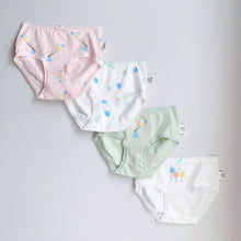 Load image into Gallery viewer, 4-Pack Printed Colored Girls' Briefs (2-14 yo)