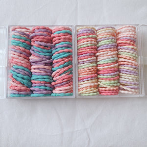 100-Pack Elastic Hair Ties .5cm