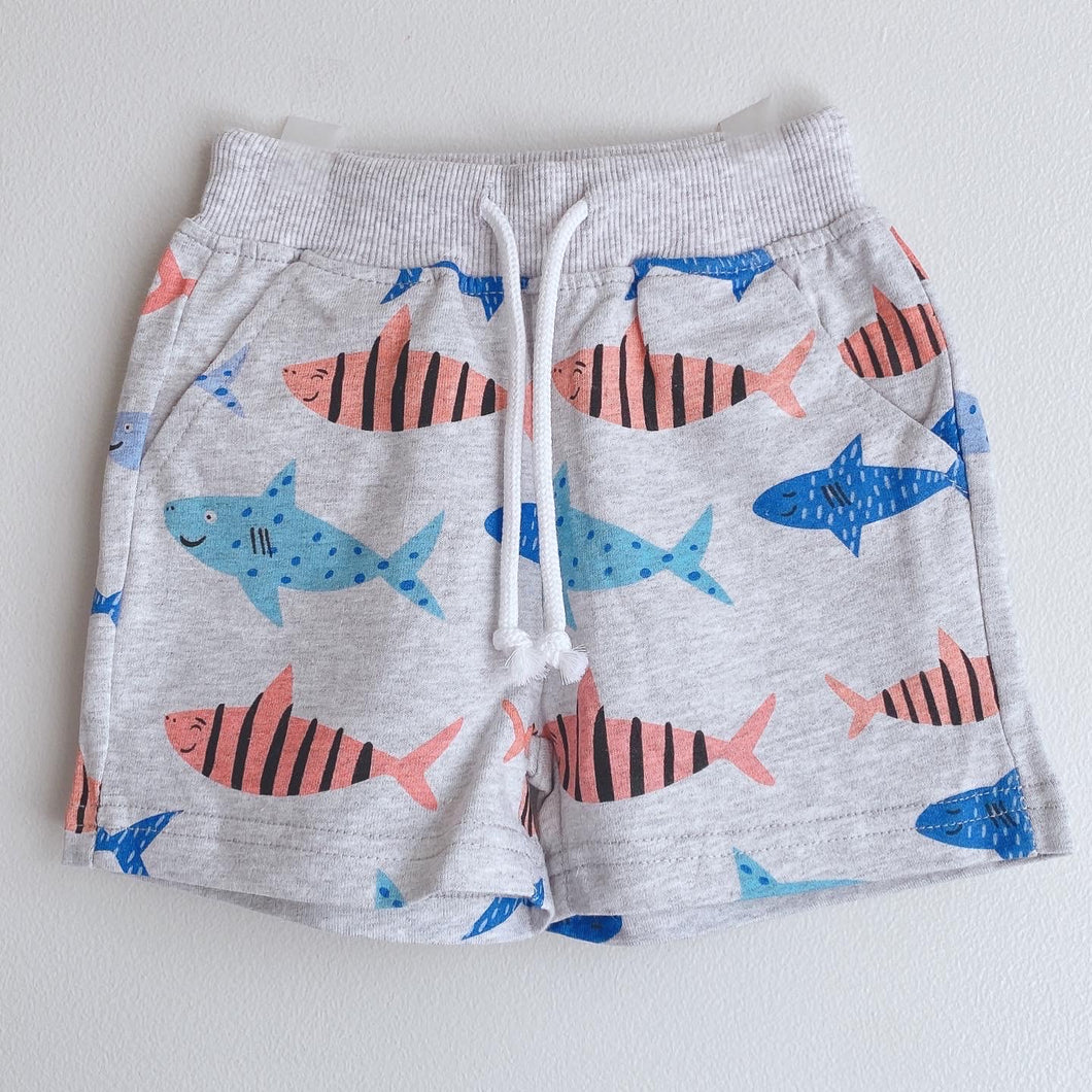 Shark Cotton Boys’ Shorts (2-7 yo)