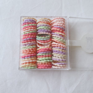 100-Pack Elastic Hair Ties .5cm