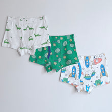 Load image into Gallery viewer, 3-PACK Tennis &amp; Rocket BOYS&#39; COTTON BOXER BRIEFS (2-12 yo)
