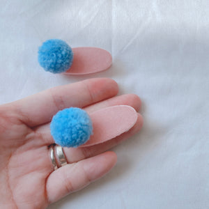 Pompom Hair Clips