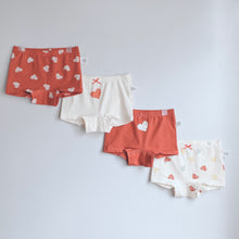 Load image into Gallery viewer, 4-PACK Red Heart Girls&#39; BOXER BRIEFS (2-11 yo)
