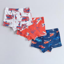 Load image into Gallery viewer, PRE-ORDER 3-PACK VEHICLE BOYS&#39; COTTON BOXER BRIEFS (2-12 yo)
