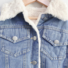 Load image into Gallery viewer, PRE-ORDER Denim Fleece Jacket (3 - 13 yo)

