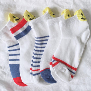 5-Pack Smiley Socks (8-9 yo)