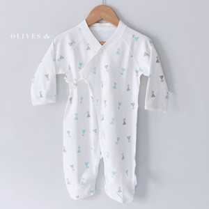 Blue or Prink Boho Buttoned Baby Suit (6-12 mo)