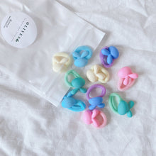 Load image into Gallery viewer, 10-Pack Button Marshmallow Hair Ties
