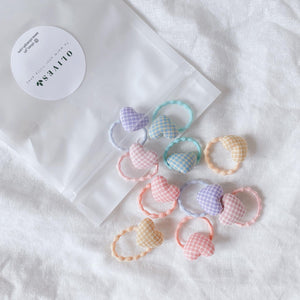 10-Pack Button Hair Ties
