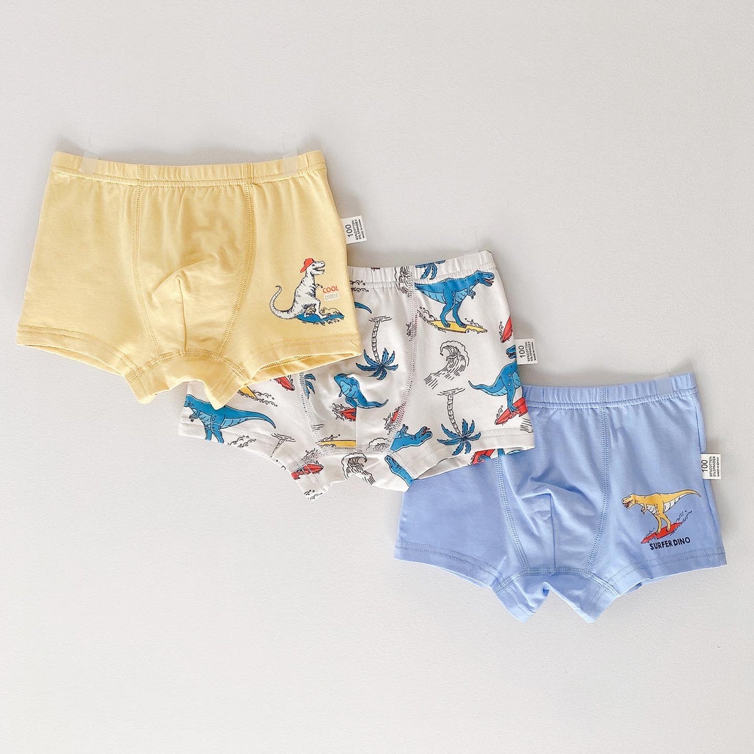 NEW!! 3-PACK BOYS' PRINTED BOXER BRIEFS (2-12 yo)