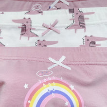 Load image into Gallery viewer, 4-PACK RAINBOW GIRLS&#39; BOXER BRIEFS (2-11 yo)
