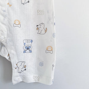 Dog Buttoned Baby Romper (3-24 mo)