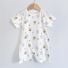 Load image into Gallery viewer, Tiger Buttoned Baby Romper (3-24 mo)
