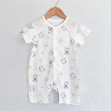 Load image into Gallery viewer, Dog Buttoned Baby Romper (3-24 mo)
