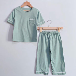 Adley Plain Capris PJ Set (4-14 yo)