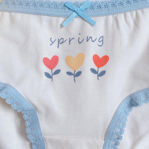 4-Pack Spring Flower Girls' Briefs (2-14 yo)